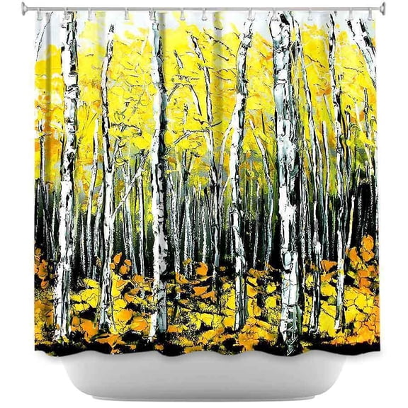 Shower Curtains - DiaNoche Designs - Fall Aspens