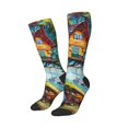 thumbnail image 3 of Salouo Whimsical Treehouse Painting Print Women's Men's Ankle Socks 1-pack Casual Athletic Socks for Unisex Adult Moisture-Wicking Socks for Daily Wear/Running/Sport, 3 of 8