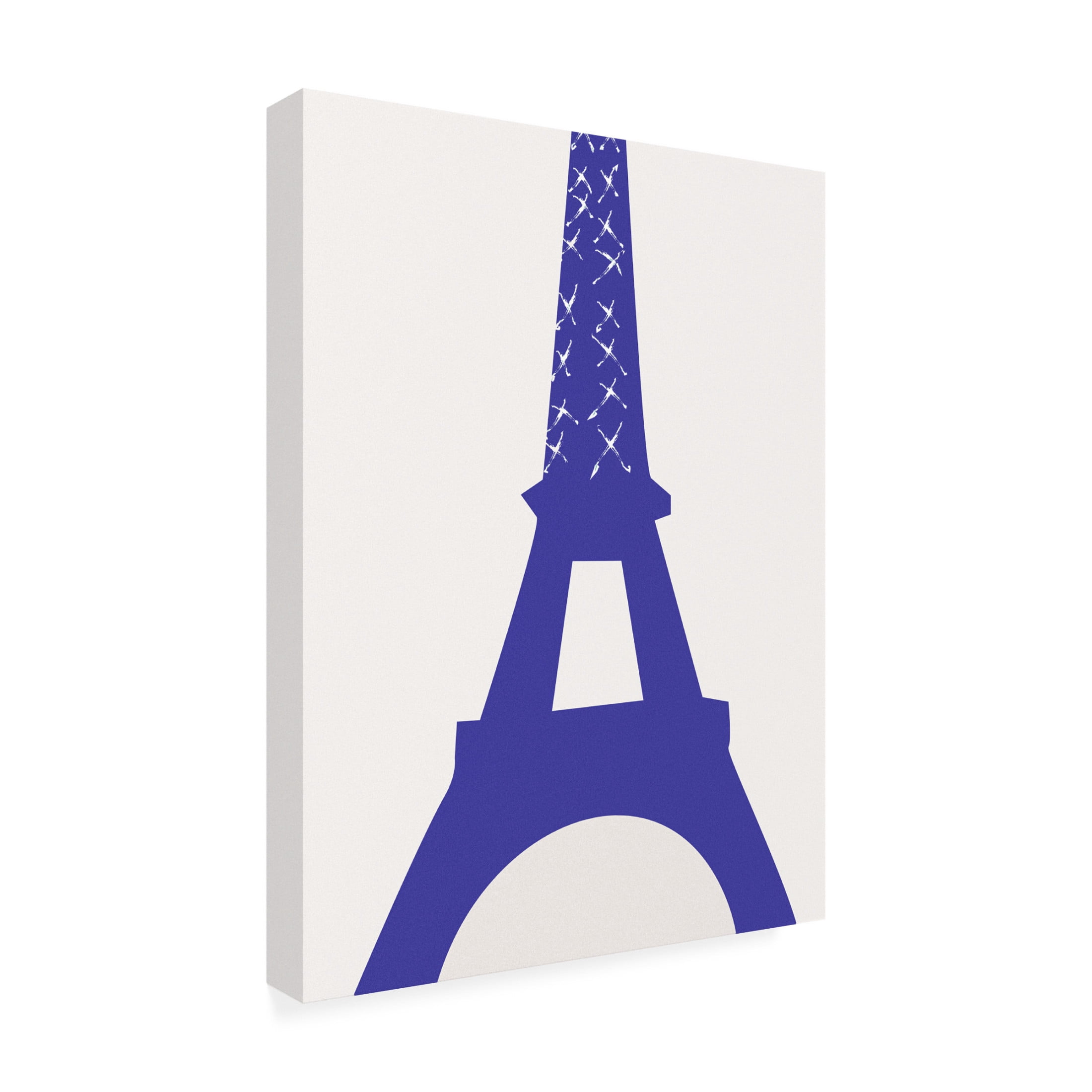 Trademark Fine Art Pictufy Studio II Eiffel Bleu Canvas Wall Art