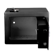 STALWART Digital Security Safe Box for Valuables – Compact Steel Lock Box with Electronic Keypad – Portable Safe for Home, Business, or Travel (Black)