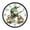 Snowman in Green Hat and Scarf, variant on Voice Activated Clock with Glow Light 12 Inch Large Silent Wall Clock Battery Operated for Home Decor Cute Cartoon Birds