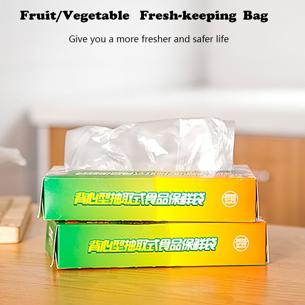 TYMEIK Food Plastic Bags, Mini Plastic Bags, Plastic Bread Bags, Roll