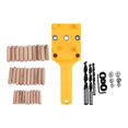 thumbnail image 1 of Ensemble de 44 localisateurs de trous droits, positionneurs de perçage multifonctionnels en plastique et bois pour la construction de meubles, 1 of 4