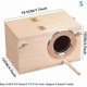 thumbnail image 3 of Pet Wood Parakeet Budgie Cockatiel Breeding Nesting Bird Aviary Cage Box, 3 of 5