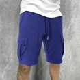 thumbnail image 6 of Admvng Cargo Shorts For Men Casual Solid Drawstring Athletic Gym Outdoor Work Shorts With Pocket S-2XL, 6 of 6
