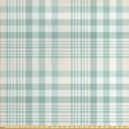 thumbnail image 1 of Muted Colors Sofa Upholstery Fabric by the Yard, Continuous Concept Pastel Plaid Layout, Decorative Fabric for DIY and Home Accents, Cadet Blue Beige by Ambesonne, 1 of 4