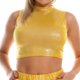 thumbnail image 1 of Playeras,Blusas y Tops,Ropa para Mujer Workout Tank Tops Mujer Camiseta sin mangas con cuello de sintética para mujer (Yellow, M), 1 of 6