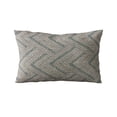thumbnail image 5 of Plutus Brands Blue Plutus Triangles Abstract Luxury Throw Pillow 18 in x 18in, Double Sided 18" x 18", 5 of 9