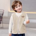 thumbnail image 2 of Huowey Toddler Vests For Fall Wear Children Clothing Fashion Plus Thick Vest For Coat For Baby Cute Dailywear, 3-4 Years, 2 of 9