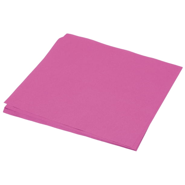 25 Hojas de Papel Origami Doble Cara Color Rosa Rojo 10x10 Pulgadas para Proyectos de Arte y Manualidades