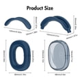 thumbnail image 1 of 1 funda para diadema con orejas de 4 pulgadas almohadillas transparentes para AirPods Max color blanco, 1 of 8