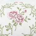 thumbnail image 3 of Home Soft Things Embroidery Canvas Throw Pillow Cover Pillow Case 2 Piece Set - Rose - Light Pink - 14" x 26" LUMBAR, 3 of 7