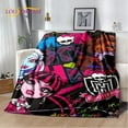 thumbnail image 6 of Mon-ster High Draculaura Vampire Cartoon Soft Plush Blanket,Flannel Throw Blanket for Living Room Bedroom Bed Sofa Picnic Kids, 6 of 10