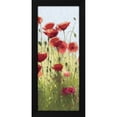thumbnail image 2 of Shirley Novak 8x14 Black Modern Wood Framed Wall Art Titled - Mountain Poppies I - Wag, 2 of 6