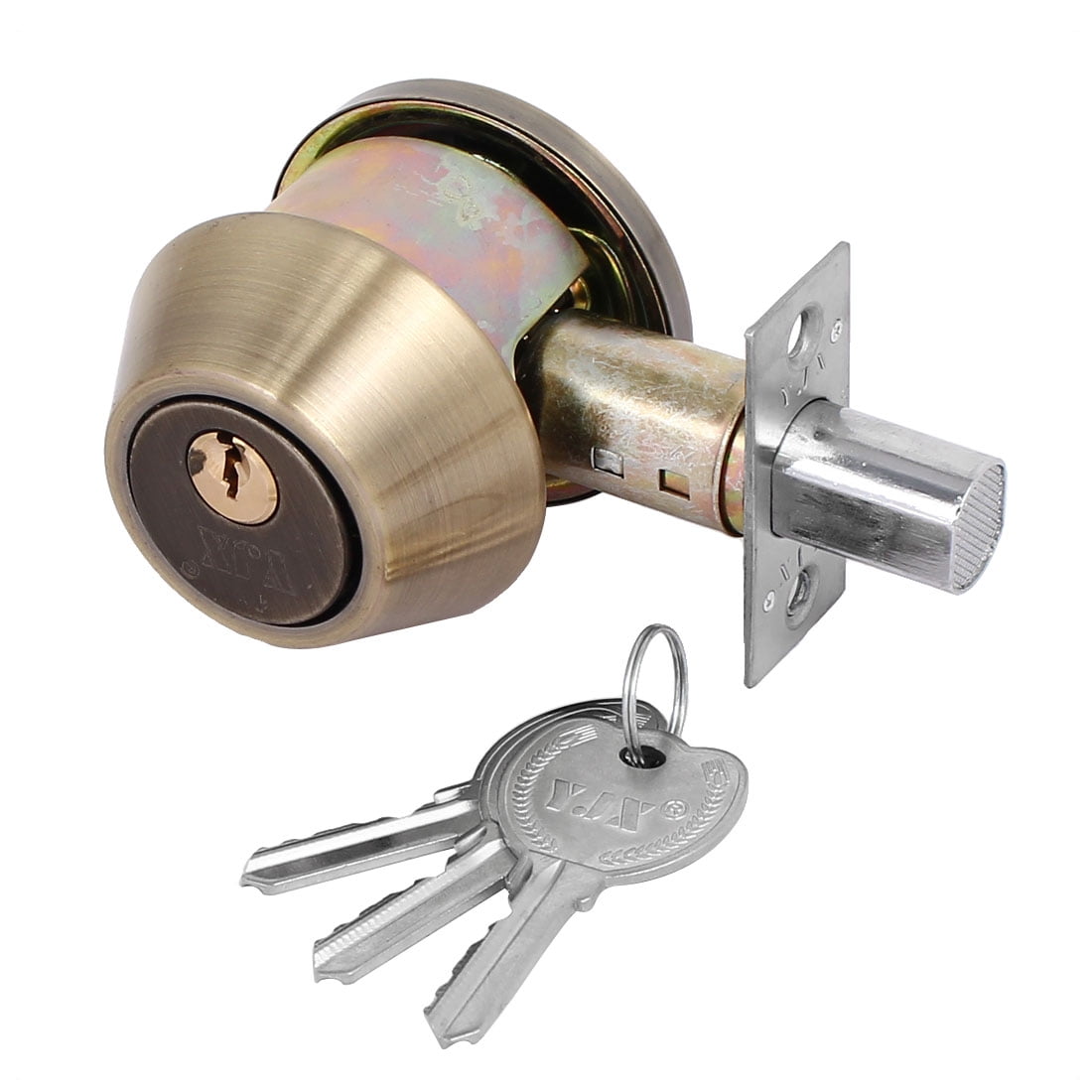 Home Doors Knob Single Cylinder Deadbolt Keyed Lockset For 30