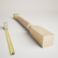 thumbnail image 3 of Ekena Millwork 3 3/4"W x 3 3/4"D x 35 1/2"H Richmond Fluted Cabinet Column (Top Block: 6 1/8", Bottom Block: 7 1/8"), Alder, 3 of 14