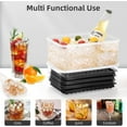 thumbnail image 6 of Mini Round Ice Cube Trays with Lid, Small Pebble Ice Molds for Freezer, 4-Pack Chilling Drinks Coffee Juice, Compact Ice Cubes 0.55in Black, 6 of 7