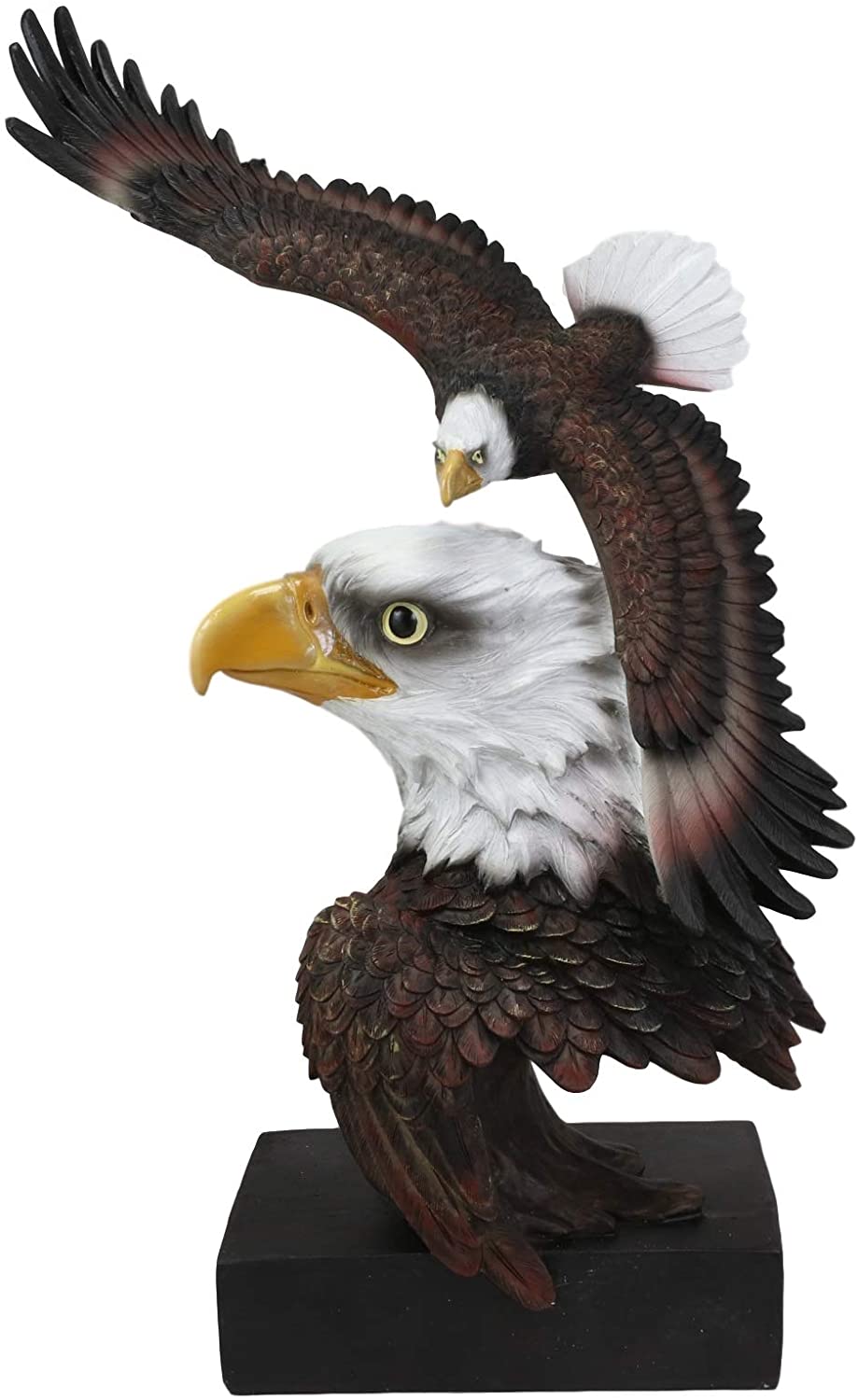 Ebros Large Wings Of Liberty American Bald Eagle Head Bust Statue (Vivid Color) - image 3 of 5