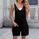 thumbnail image 2 of Romper de Color Sólido de las Mujeres, Nuevo Mono de Bolsillo con Encaje para Uso Casual Y de Fiesta, Traje Estirable con Cuello en V de Moda, Traje Diario, 2 of 8