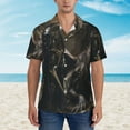 thumbnail image 2 of Fotbe Medieval Knight And Dragon Camisa Hawaiana para Hombre Unisex – Camisa Casual de Verano con Botones de Manga Corta de Algodón y Lino,Large, 2 of 7
