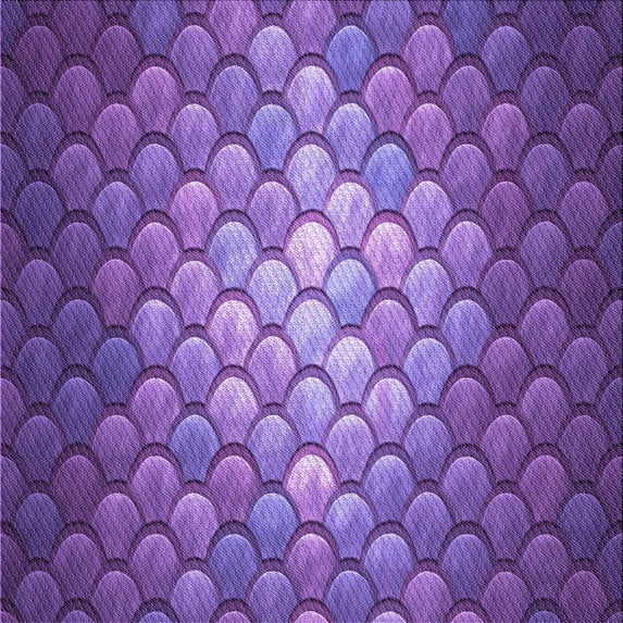 Ahgly Company Machine Washable Indoor Square Transitional Purple Area Rugs, 4' Square