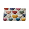 thumbnail image 2 of Tuvgenk Non Slip Bathroom Rugs Cute Red Bath Mat for Toilet Area Easy Care Fade Resistant Water Absorbent Heart Bathroom Floor Rug, 2 of 6