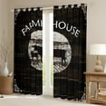 thumbnail image 2 of Manfei Rustic Farmhouse Cattle Blackout Curtains Set of 2 (38x54 Each),Old Barn Door Curtains and Drapes,Farm Animal Cow Living Room Curtains For Child,Ultra Soft Home Decor, 2 of 6