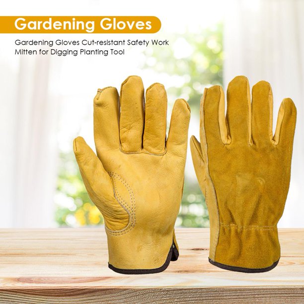 Guantes de jardinería Manopla de trabajo de seguridad a prueba de cortes para herramienta de plantación de excavación (L) Ndcxsfigh Nuevos Originales
