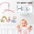 thumbnail image 4 of Crib Mobile Feisike con 35 canciones de cuna, caja de música de 3 modos, rosa, 4 of 6