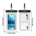 thumbnail image 3 of Waterproof Phone Pouch,Touchscreen Compatible Phone Bag,Outdoor Travel Swimming Phone Case,Secure Sealed Waterproof Holder,Universal Smartphone Protection Pouch,Beach Hiking Phone Storage Bag, 3 of 3