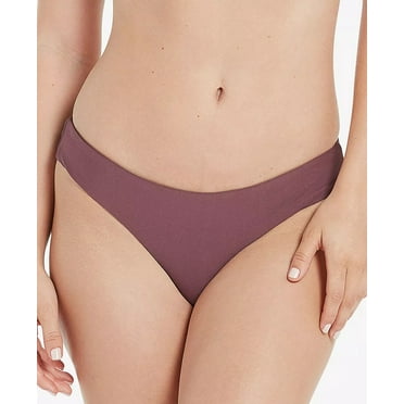 Volcom EGGPLANT Juniors' Simply Seamless Cheeky Bikini Swim Bottom, US X-Large