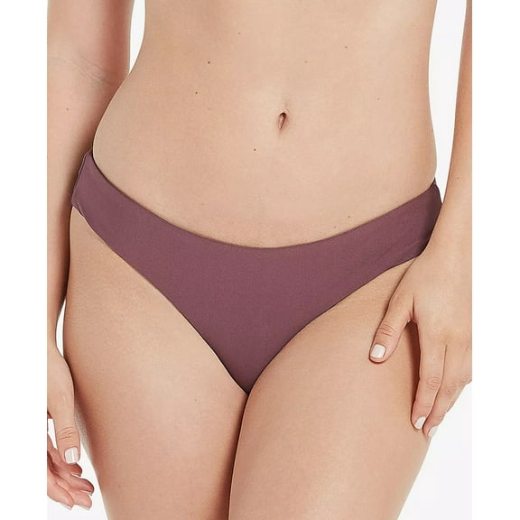 Volcom EGGPLANT Juniors' Simply Seamless Cheeky Bikini Swim Bottom, US X-Large