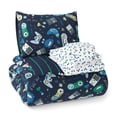 thumbnail image 2 of Mainstays Kids Glow in the Dark Gamer Reversible Comforter Set with Sheets, Twin, 5 Pieces, 2 of 11