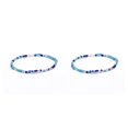 thumbnail image 4 of Qarigey de tobillo con cuentas de arroz, cadenas de tobillo duraderas simples y creativas, tobilleras elegantes multiusos para mujer, decoración treinta y nueve 2piezas Qarigey CBP200827, 4 of 6