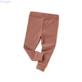 thumbnail image 2 of Huanglei Organic Boys Pants Soft Baby Leggings Solid Color Casual Trousers For Autumn Toddler Breathable Stretchy Daily Wear ï¼Boys Leggings /Size 12-18 Months(Red 1), 2 of 4
