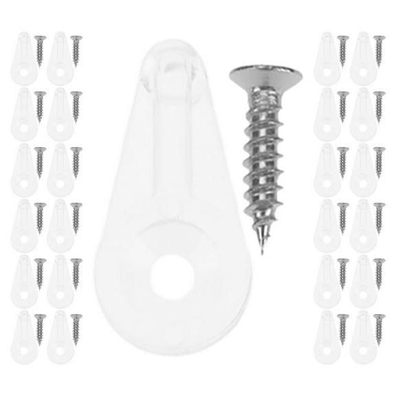 50 Pcs Fixed Clip Glass Inserts for Cabinet Doors Mirror Holder Clips Mirror Door Hanger