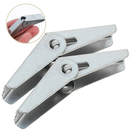 NICEXMAS 12Pcs Toggle Bolt Wings for Hanging Heavy Items Silver Galvanized Iron Anchors