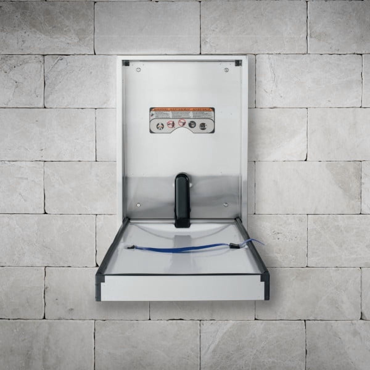 Foundations Premier Vertical Baby Changing Station, Recessed Mount, 100SSV-R, Stainless Steel