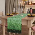 thumbnail image 2 of Table Runners 72 Inches Long Dress Scarves, Green Geometric Farmhouse Kitchen Table Runner, Coffee Tablerunners, Ombre Modern Abstract Art 14x72 Inch, 2 of 9