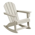 thumbnail image 4 of WestinTrends Malibu Outdoor Patio Porch Rocking Adirondack Chair, Sand, 4 of 12