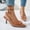 #35Brown, variant on Womens Slingback High Heels Pointed Toe Patent Leather Pumps Stiletto Heel Dress Shoes