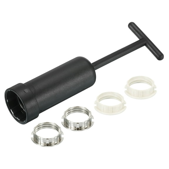 Uxcell G9 Light Socket Rings Lamp Shade Holder Ring Replacement with Removal Tool 1 Set/5pcs