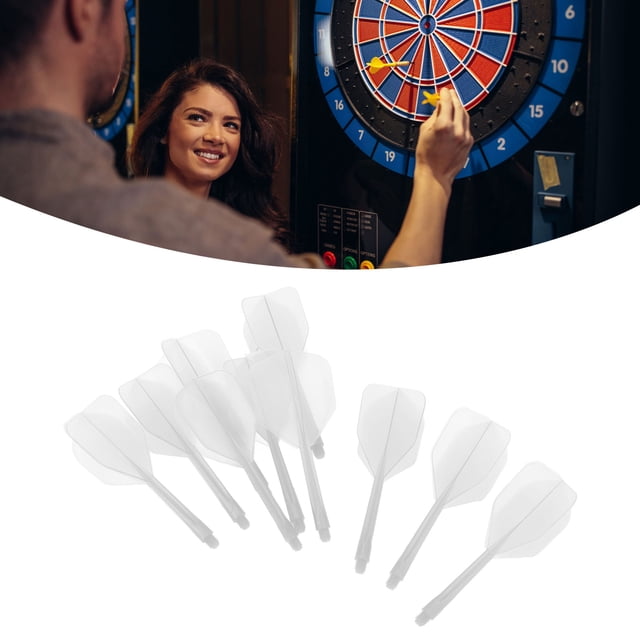 Ensemble de 10 Fléchettes Intégrées, Fléchettes en Plastique Intégrées, Accessoires de Fléchettes pour Adultes, Cadeau