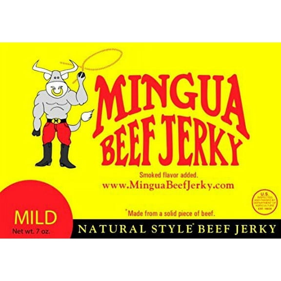Mingua Beef Jerky Mild, 7 OZ (1-Bag)