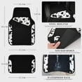 thumbnail image 4 of CAR GRAND Waterproof Faux Leather Carpet Car Floor Mats Universal Fit Anti-Slip Nibbs PVC Back Driver Heel Pad SUV, VAN Sedan Truck Set of 4 Pieses Cow Print, 4 of 6