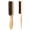 B, variant on WUSUOWEI 1 Piece Unisex Hair Comb and Beard Brush,Slick Back Hair Brush for Smoothing Ponytail,Soft Styling Edge Control Brushes for Sleek Hair,Wooden Tail Pointed Handle Brushes Backcombing