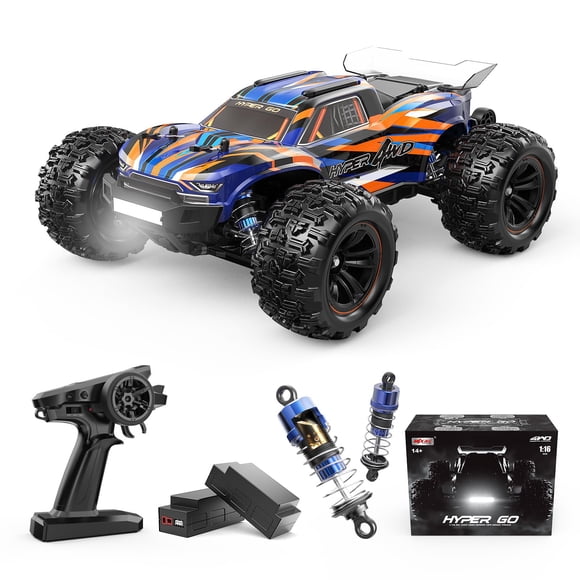 Coche con mando a distancia HYPER GO H16DR a escala 1:16 4WD RTR con 2 baterías