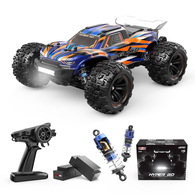 Coche con mando a distancia HYPER GO H16DR a escala 1:16 4WD RTR con 2 baterías