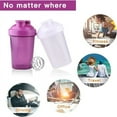 thumbnail image 6 of 400ml Shaker Cup, Leak-proof Protein Powder Milkshake Mixing Cup with Mixing Ball, BPA-free Plastic, Suitable for Exercise, 6 of 22