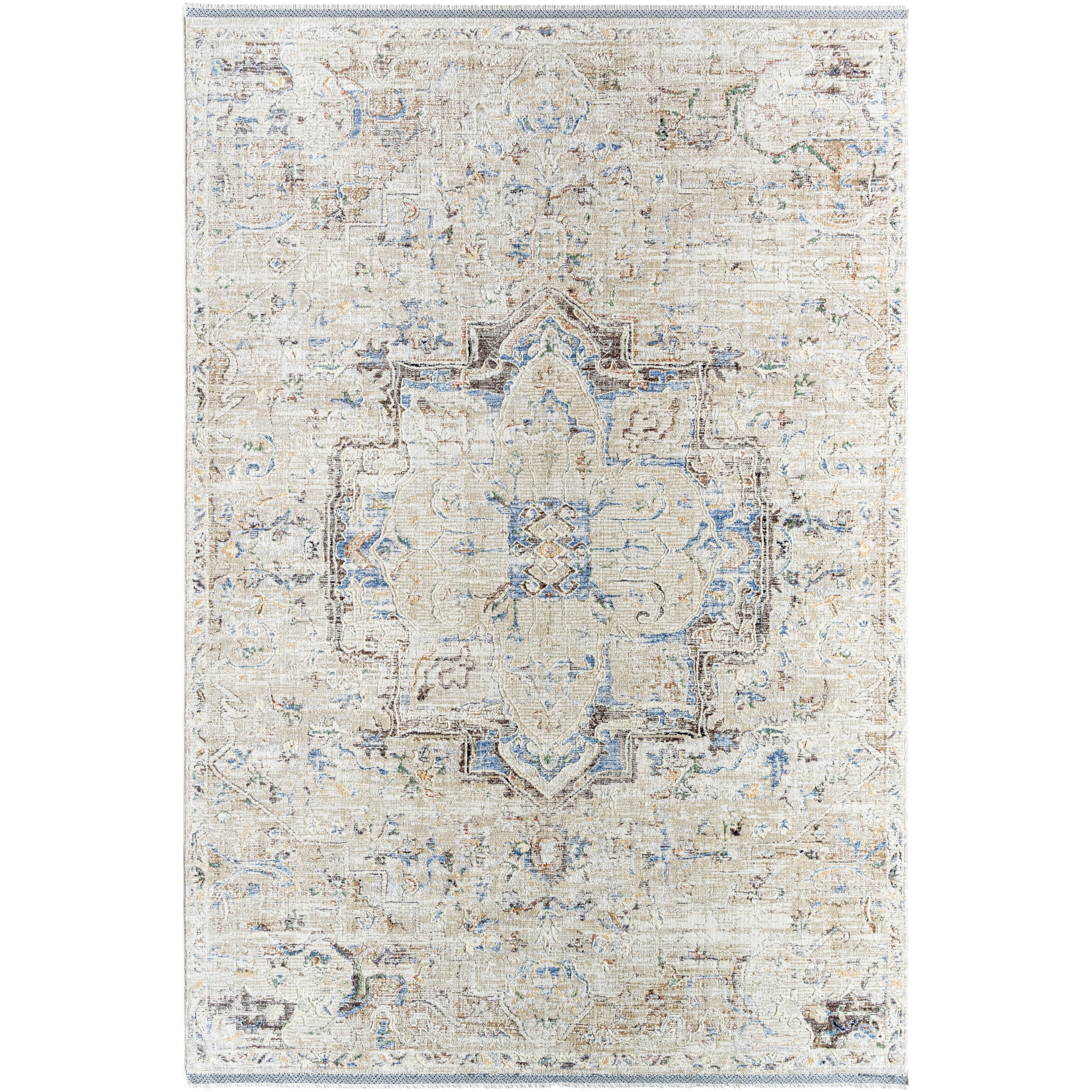 Artistic Wavers Rivaldo Area Rug, 9'4" x 13'1", Cream Blue